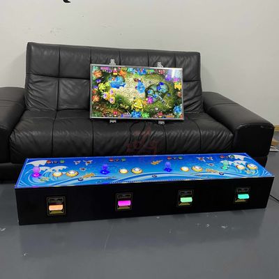 Wall Mounted Type 35 In 1 Skilled 4 Players Stand Fish Table Gambling Games Machines With Bill Acceptor