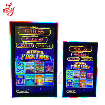 Fire Link Infrared Touch Screen 32 43 Inch Monitors With LED Lights For POG Game Lol Gold Touch Game Machines