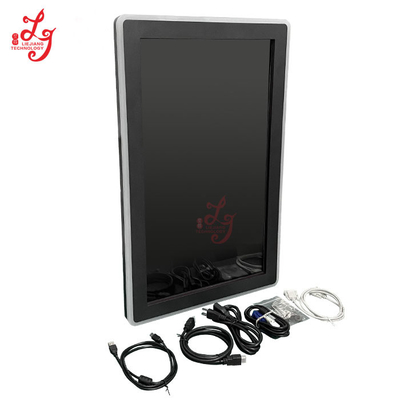 32 Inch Gaming Touch Screen 3M Infrared Slot Game Monitors With LED Lights Mounted