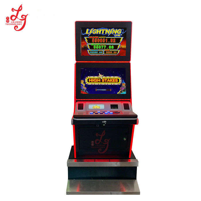 Lightning Link High Stakes Video Slot Machines 21 Inch Touch Screen Video Slot  Casino Gambling Machines For Sale