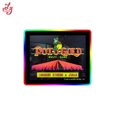 19 Inch 3M Or ELO PCAP Touch Screen LED Lights Mounted Casino POG Life Of Luxury Gaming Monitors Manufacturer For Sale