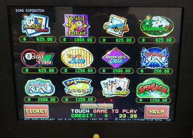 Gambling Slot Joker Poker Game Machine POG 595 Spin Jack 21 Version Multi - Game T340 Jacks or Better Touch Screen