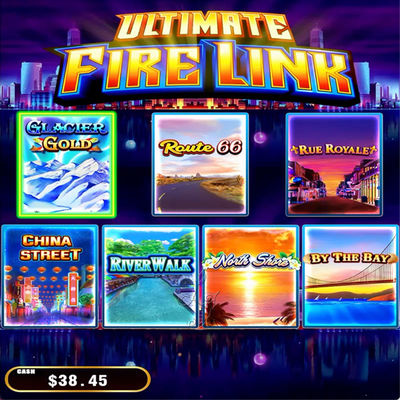 Ultimate Fire Link 8 in 1 Vertical Screen Slot Game JCM Bill Acceptor Games Machines For Sale