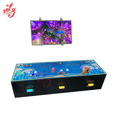 Wood Cabinet Fish Table Wall Mounted Fishing Games Machines 55 or 72 Inch TV Hang on The Wall Model Fish Game Machines
