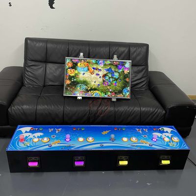 4 Players Wall Mounted Type Stand Fish Table Gambling Games Machines With Bill Acceptor For Sale