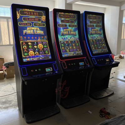 43'' Curved Fire Link Touch Screen Multi Game 8 In 1 Vertical Screen Slot Game Ultimate Games Machines For Sale