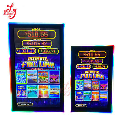 Fire Link Infrared Touch Screen 32 43 Inch Monitors With LED Lights For POG Game Lol Gold Touch Game Machines
