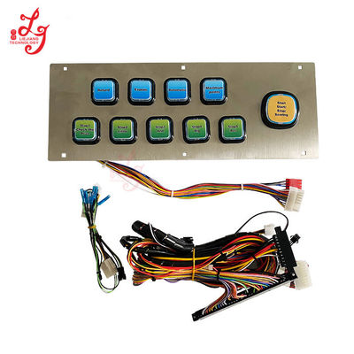 Harness Buttons Panel For Crazy Money Gold Video Slot Game Touch Screen Video Slot Games Machines
