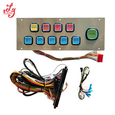 Wiring Harness Buttons Panel For  43 Inch Curved Video Slot Games TouchScreen Game Machines