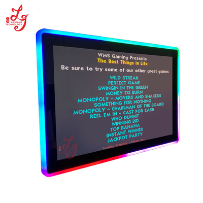 27 Inch LED Framed PCAP LCD Touchscreen Monitor For Casino Slot Gaming