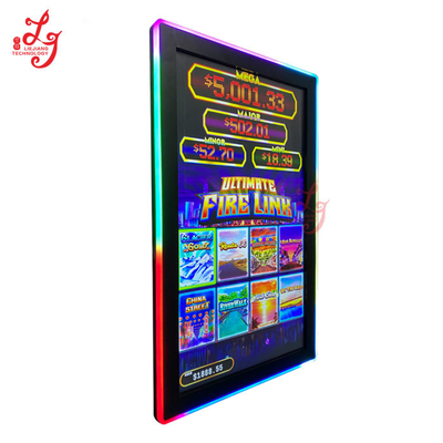 43 Inch Infrared 3M RS232 Slot Gaming Machine Touch Screen With LED Lights Monitor