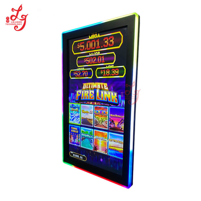 43 Inch 3M bayIIy Gaming Monitor POG Firelink Touch Screen Monitor Multi Infrared Touch Monitor With Side LED Light