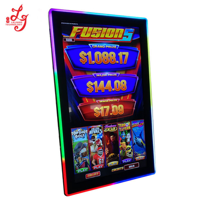 Golden Fruit Fusion 5 Fire Link 3M RS232 43 Inch With Lights IR Bally Gaming Touch Screen Monitor For Sale
