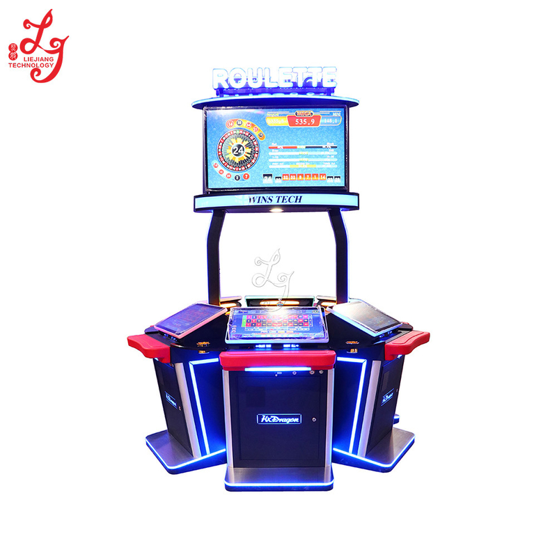 8 Players 23.8 inch Touch Screen Casino Gambling Touch Screen Jackpot Gambling Roulette Machines For Sale