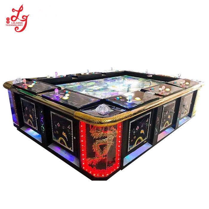 English Language Coin Pusher 86 Inch Fish Table Cabinet