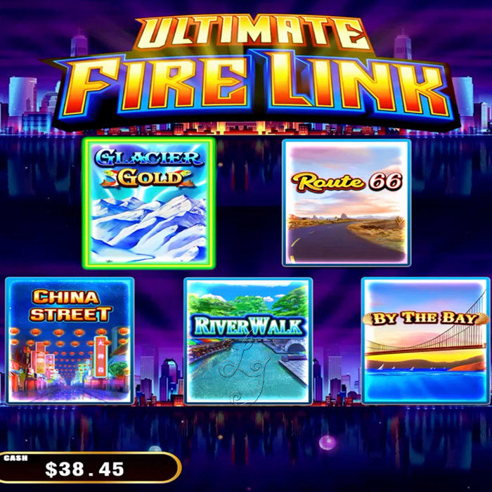8 in 1 Fire Link HD Version Touch Screen 43 Inch Vertical Slot Gambling Game Machines For Sale