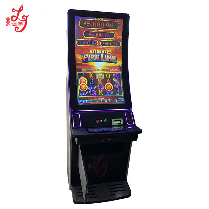 8 in 1 Ultimate Fire Link Multi-Game 43 Inch Curved Touch Screen Video Slot Games Machines For Sale