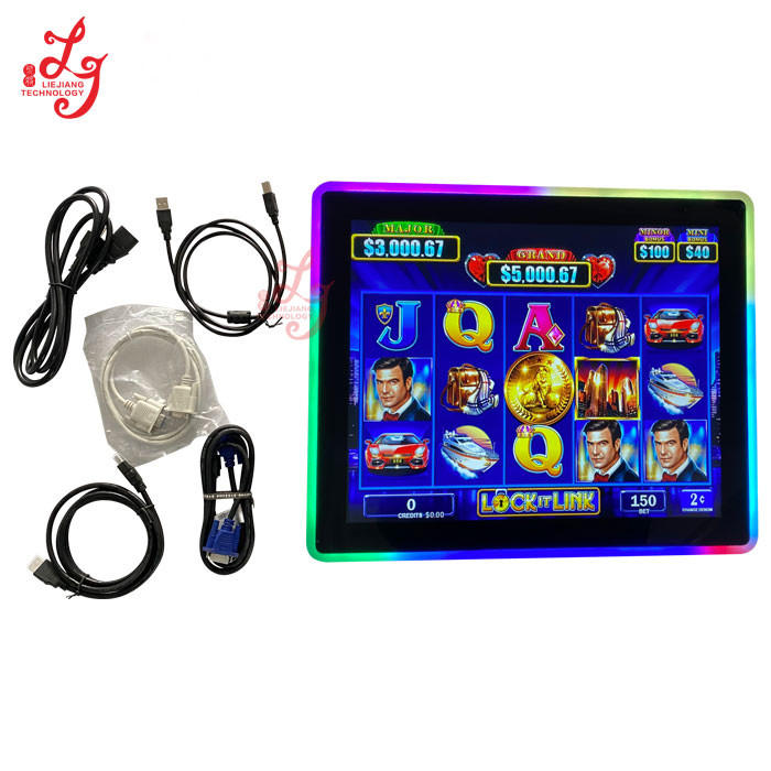 19" Touch Monitors For American Roulette With LED Lights Mounted Slot Game Machines For Sale