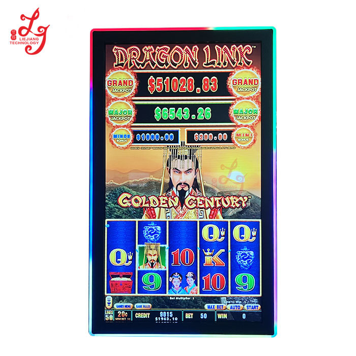 55 Inch IR 3M RS232 Mega Link Dragon Iink Slot Gaming Machines Touch Screen Monitor Factory Low Price For Sale