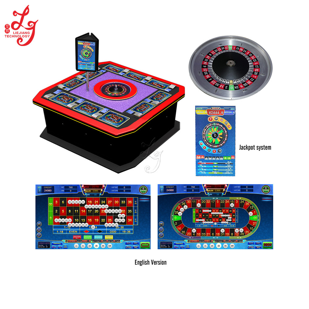 Portable Roulette Machine 10 Players Roulette Game Complete Machines With Bill Acceptor And ...