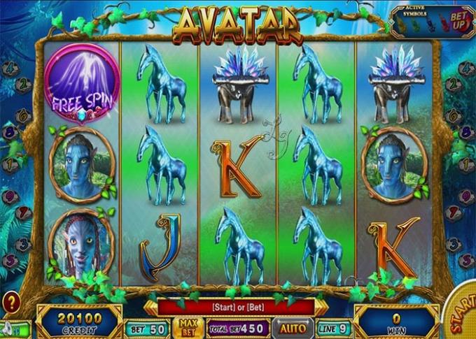 Avatar Video Slot Game Cabinet Machines With Jackpot Touch Screen Slots